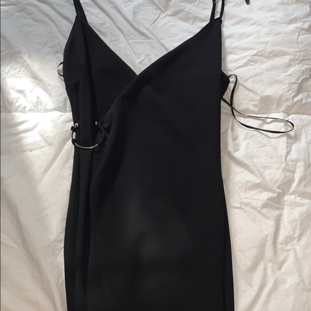 Lulus Black Wrap Dress
